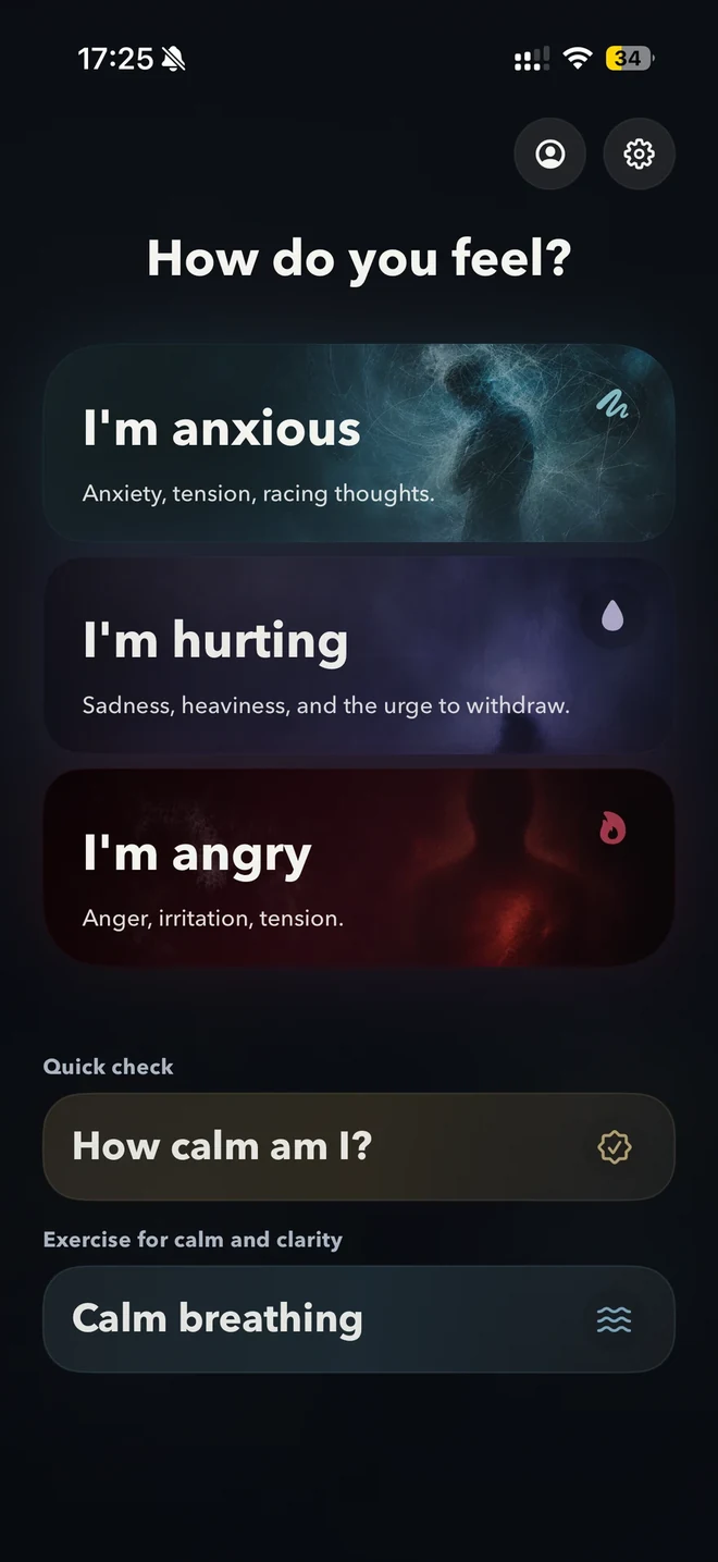 Im fine: anxiety, hurt and anger choices